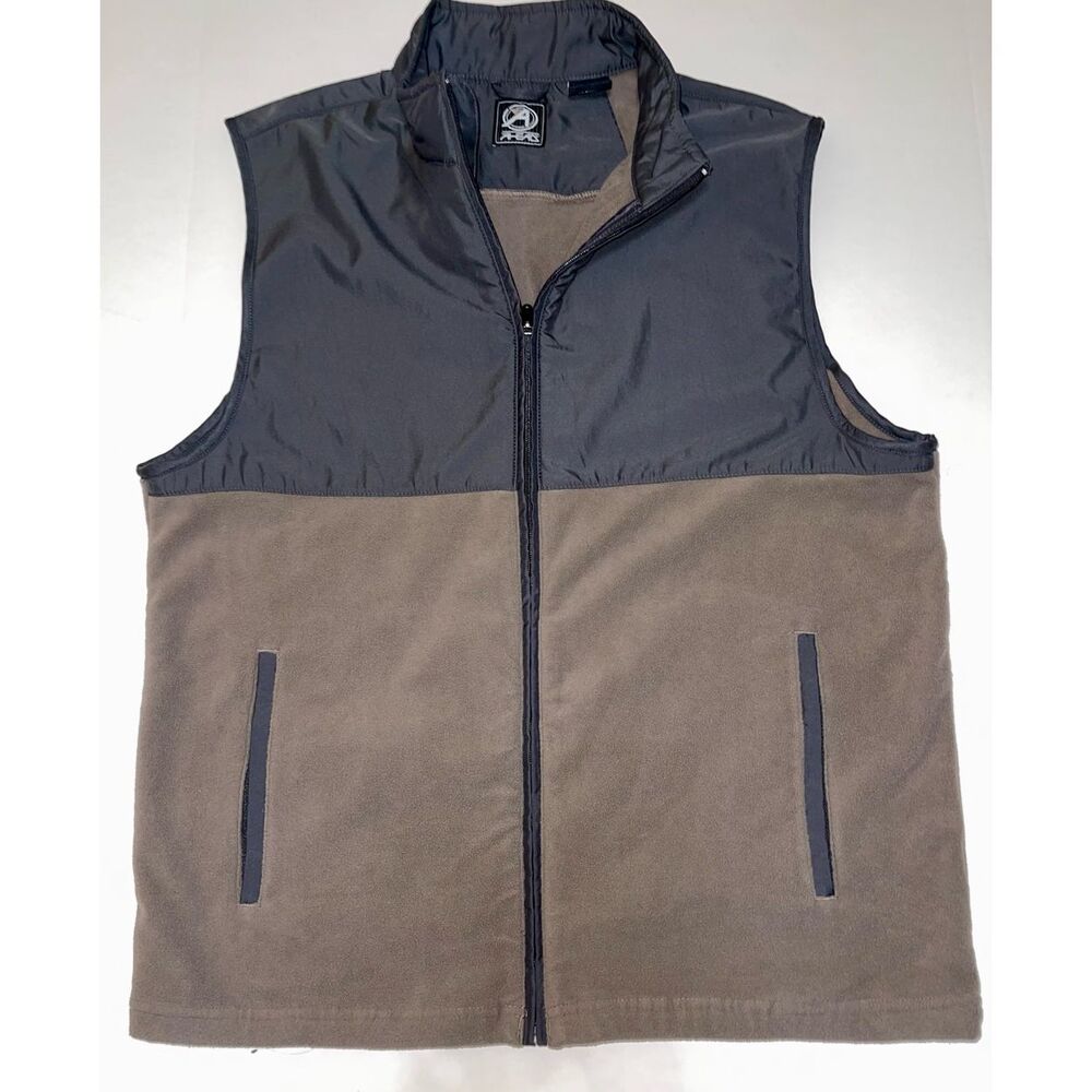 Ahead Golf Vest‎ Men's Large Full-Zip Fleece Lined Stretch A42